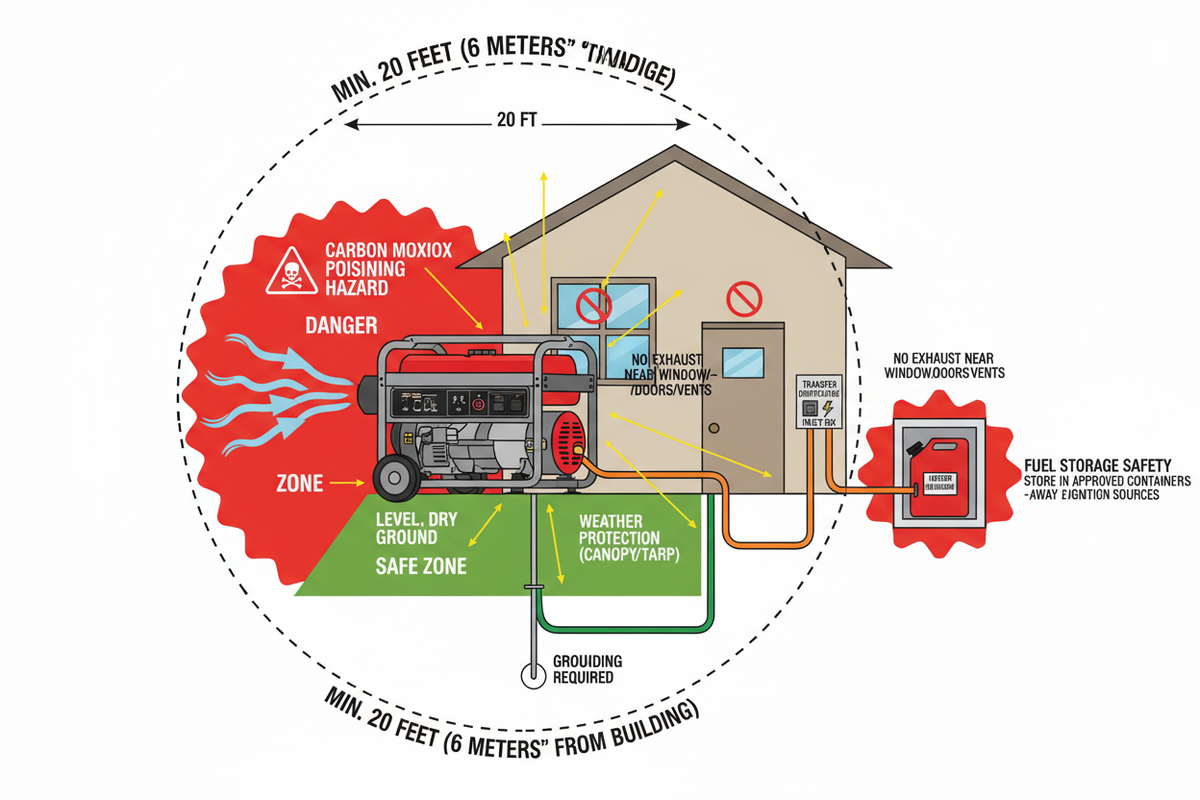 Placement and Safety Considerations | Ready Power Now