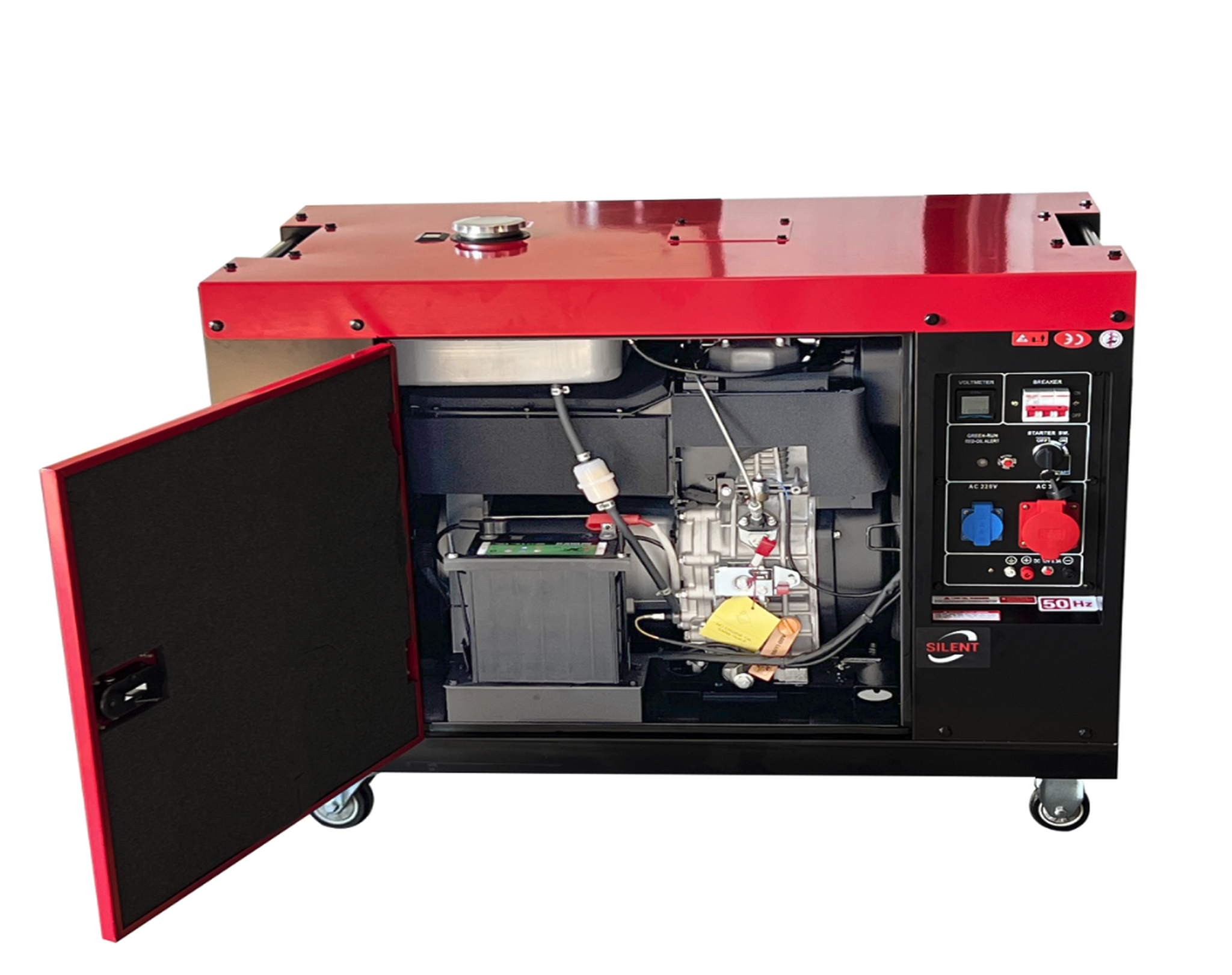8kW/8.5kW Super Silent Diesel Generator - Single Phase Multi-Voltage (110V-480V) with ATS & Pure Copper Alternator