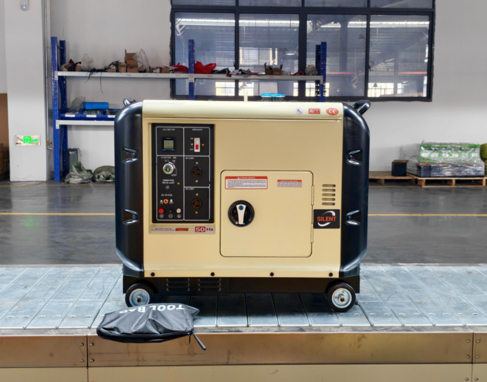 Gordon 7kW Silent Diesel Generator - 3-Phase Multi-Voltage (110V-380V) Air-Cooled Power Generator with ATS & Remote Start