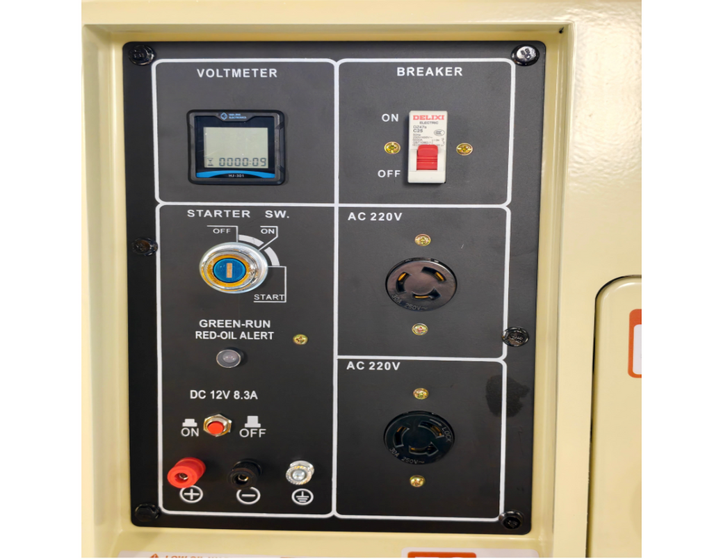 7kW Diesel Generator - Silent 3-Phase Backup Power with ATS