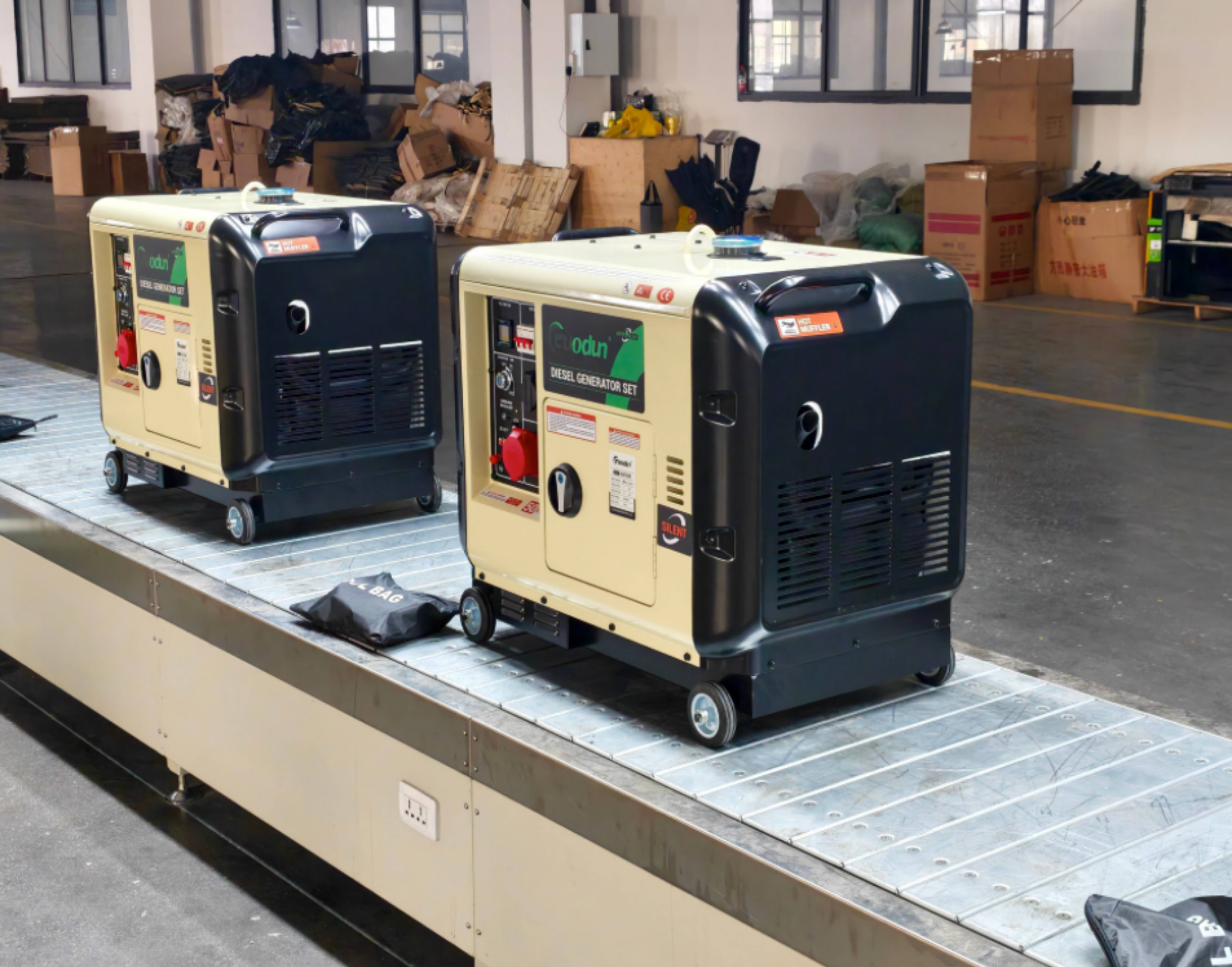Gordon 7kW Silent Diesel Generator - 3-Phase Multi-Voltage (110V-380V) Air-Cooled Power Generator with ATS & Remote Start