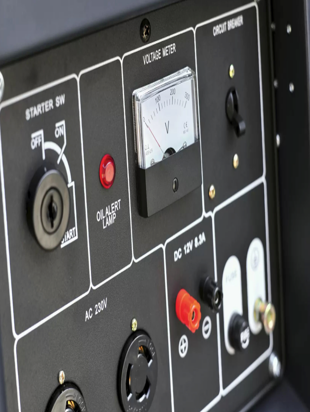 7kW Open Frame Portable Generator - 220V/230V/240V Synchronous AC Generator with Electric Start