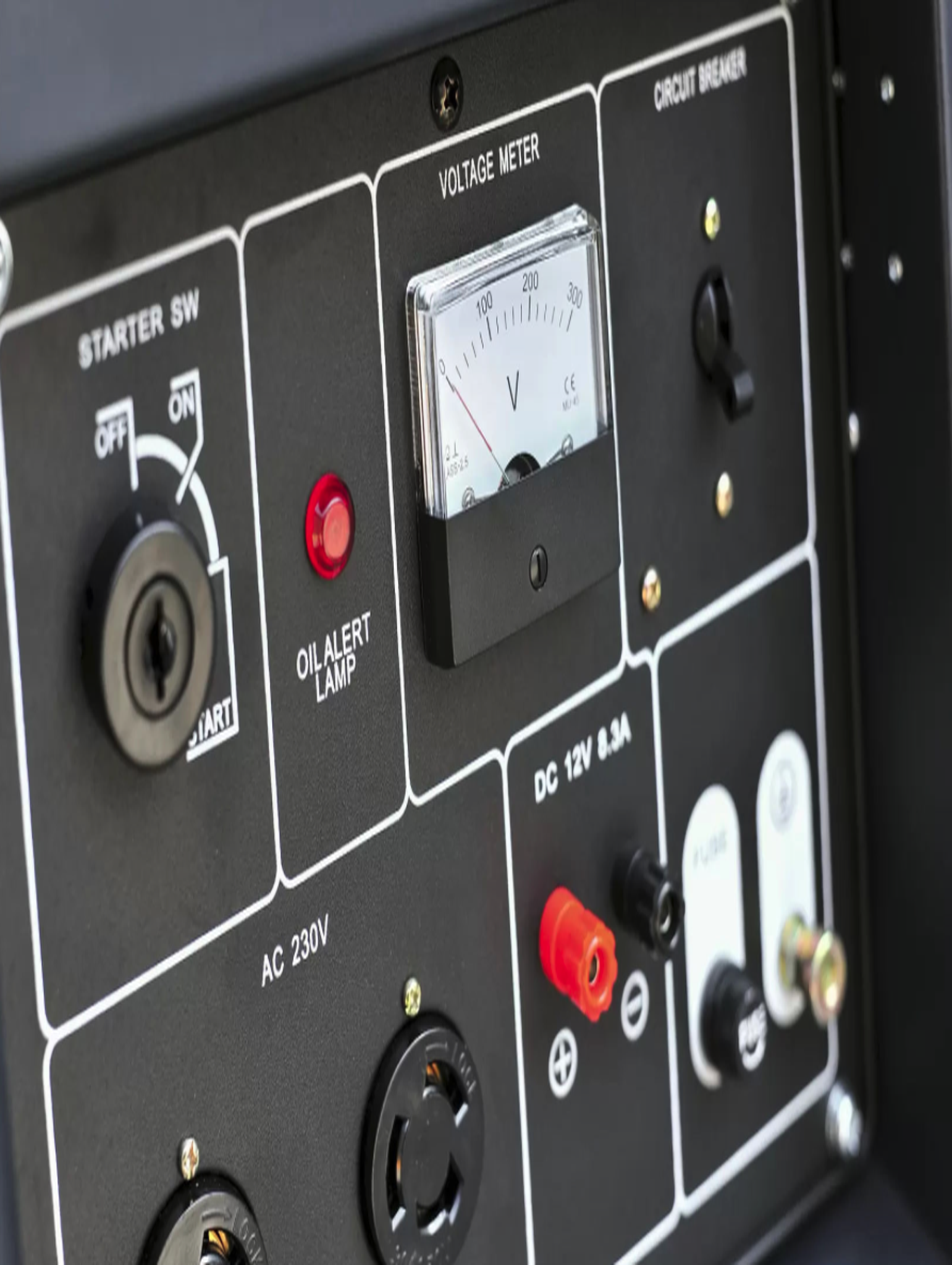 7kW Open Frame Portable Generator - 220V/230V/240V Synchronous AC Generator with Electric Start