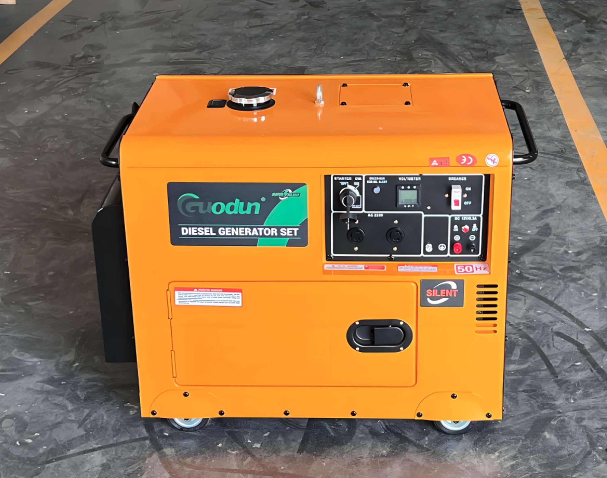 5kW/5.5kW Super Silent Diesel Generator - Single Phase Portable Power with Pure Copper Alternator & ATS