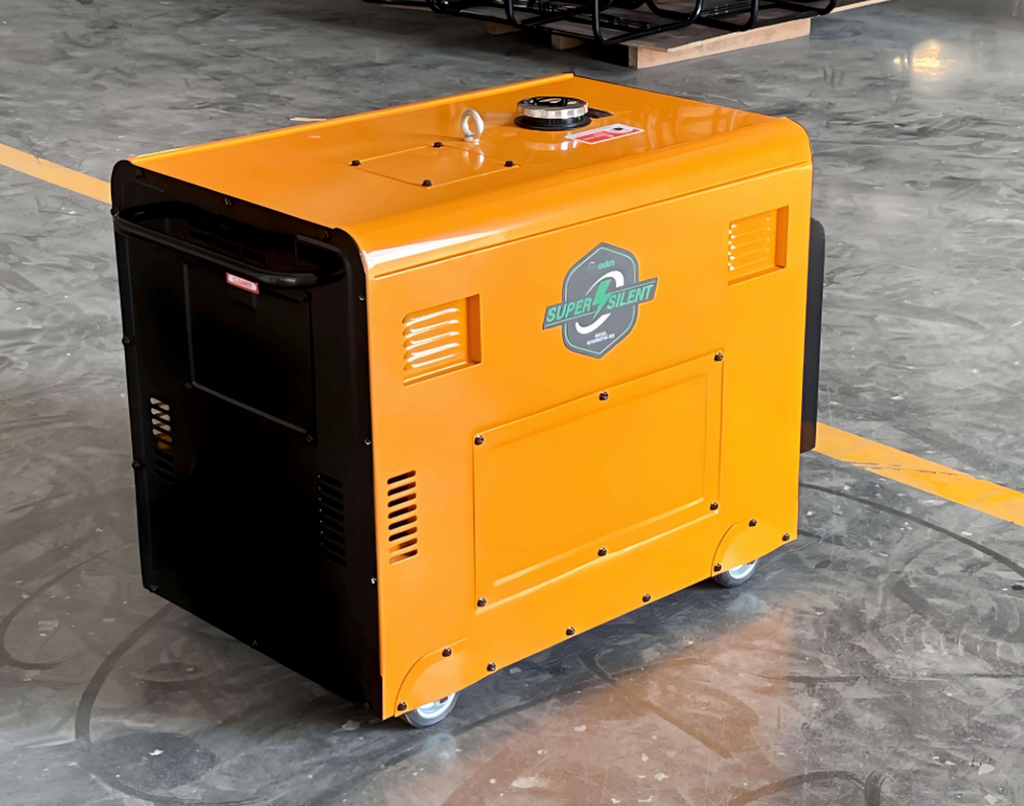 5kW/5.5kW Super Silent Diesel Generator - Single Phase Portable Power with Pure Copper Alternator & ATS